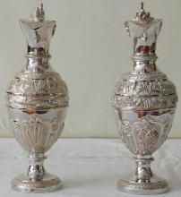 French antique solid silver Baroque Chapel Set